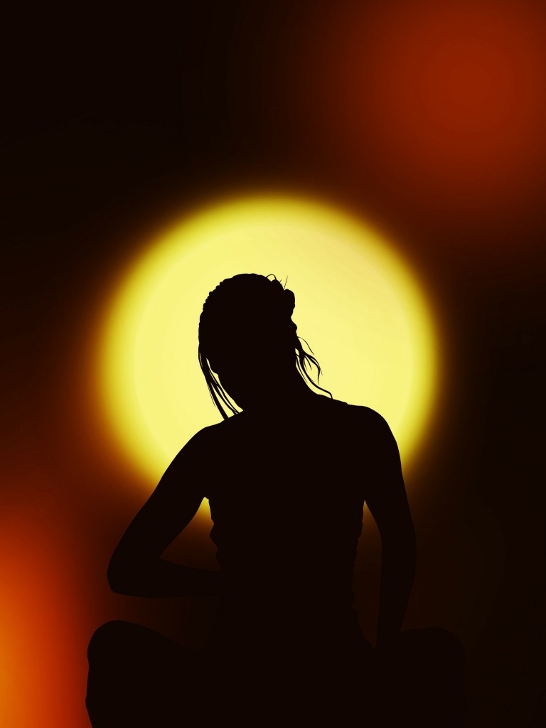 https://pixabay.com/en/silhouette-woman-meditation-67195/ 